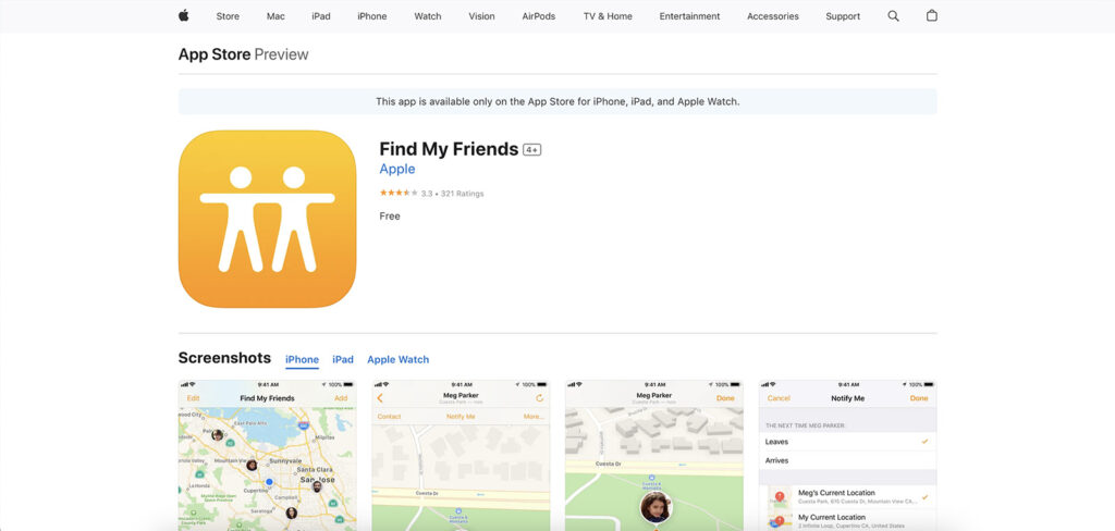 Find My Friends - это бесплатное приложение от Apple, которое позволяет отслеживать местоположение друзей и членов семьи.